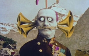 Cartoon-Kaiser aus einer Monty-Python-Folge